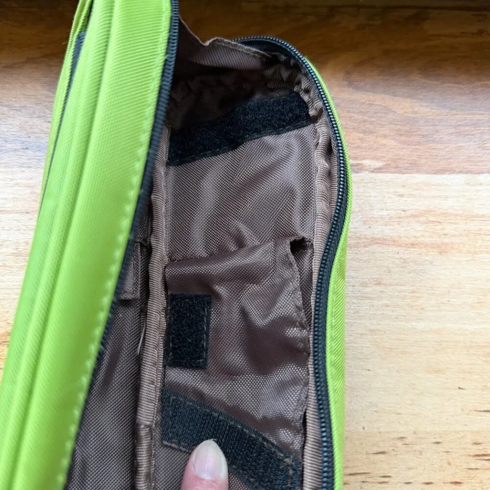Lihit Lab A-7552 Designed for Arrangement Zipper Pencil Case 2-Way Yellow Green